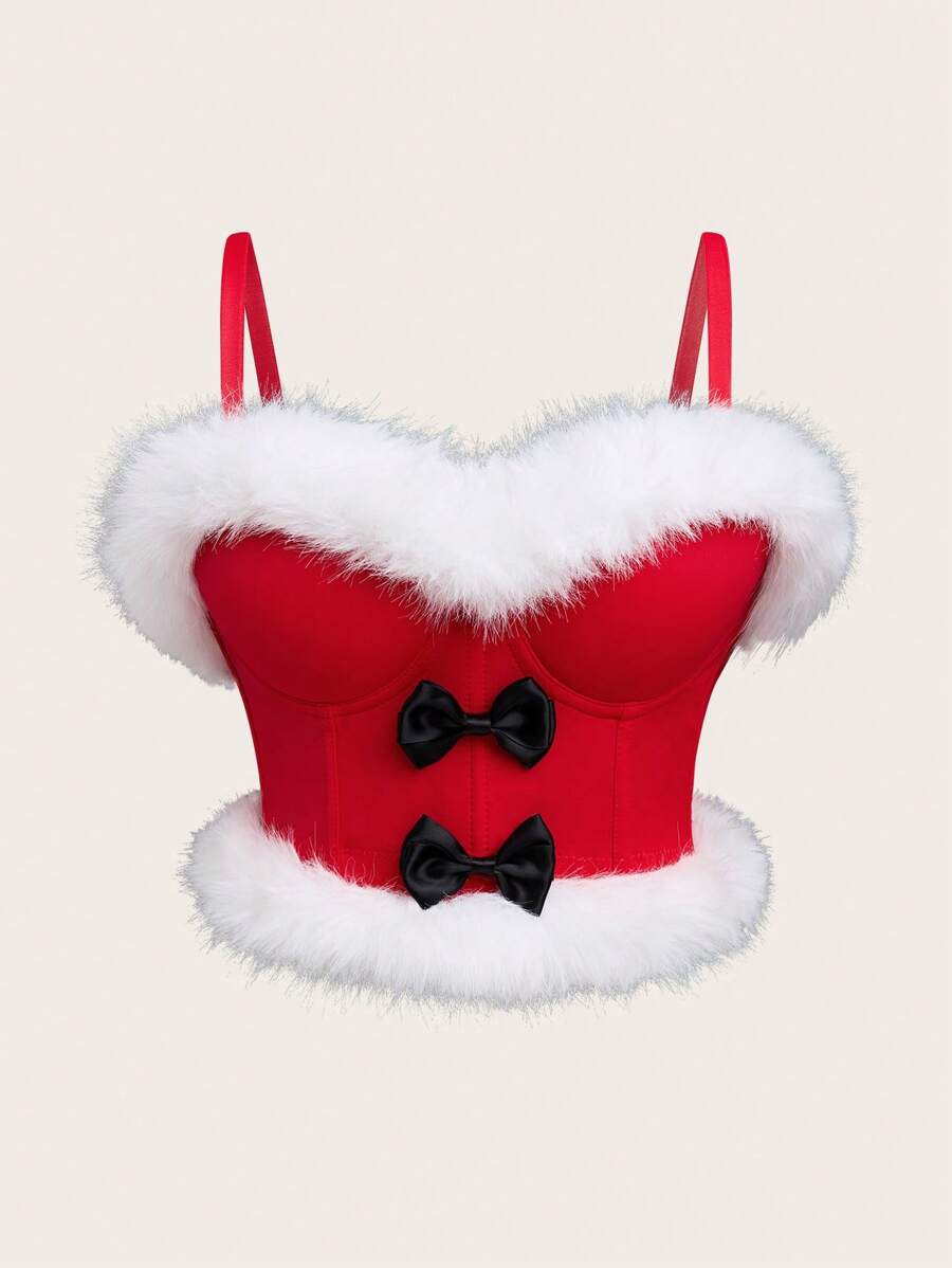 时尚圣诞假期导向欧美风格女士流苏吊带背心，秋冬款