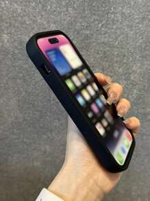 Prostota Modne Podniesione Krawędzie Ochrona Premium Teksturowane Czarne Miękkie Silikonowe Etui na Telefon z Ochroną Aparatu Kompatybilne z Samsung Galaxy I kompatybilne z serią Odporna na wstrząsy Tylna Obudowa Telefonu z TPU