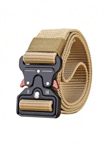 3/2/1pc New Men's Casual Nylon Belt Tactical Quick Release Buckle Outdoor Training Pants Belt Workwear Belt Summer, School