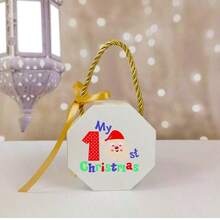 10 hộp quà Giáng sinh cá nhân hóa, hộp quà Giáng sinh, hộp đêm Giáng sinh, hộp quà Giáng sinh đầu tiên, túi đựng bánh quy, hộp kẹo Giáng sinh, tiệc Giáng sinh năm mới - hộp bát giác - Xem 13