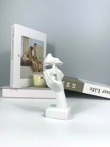 1 件树脂思想者面具 - 抽象个性化客厅装饰 | 男士房间装饰 | 咖啡桌和搁板装饰 | 斯多葛主义灵感 | 沉默是金的最佳礼物 - 彩色 - 查看 18