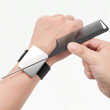 4把塑料发梳，适用于浓密/卷曲/稀疏/长/短发，男女通用，适合沙龙和家庭使用。磁性搭扣腕带，铁质吸盘发夹，缝纫用品，金属发夹造型工具梳，防静电发梳，美发造型工具，发饰