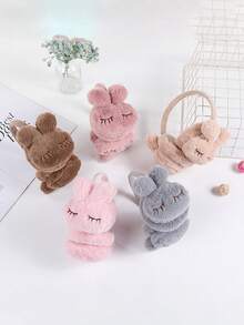 1 件可爱兔子耳套，适合冬季服装 - 彩色 - 查看 10