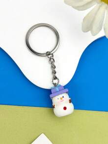 1 chiếc móc khóa hình chim cánh cụt, heo con, tiên, thỏ bun, người đàn ông bánh gừng bằng nhựa Giáng sinh sáng tạo, dễ thương, thích hợp cho túi xách, ba lô, phụ kiện, món quà tuyệt vời cho những người bạn thân nhất - Nhiều màu - Xem 2