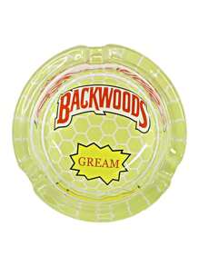 1 Peça Cinzeiro de Vidro Redondo BACKWOODS, Diâmetro de 65 mm, Cinzeiro Fendido, Acessórios para Fumar, Cinzeiro
