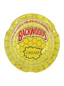 1 Peça Cinzeiro de Vidro Redondo BACKWOODS, Diâmetro de 65 mm, Cinzeiro Fendido, Acessórios para Fumar, Cinzeiro