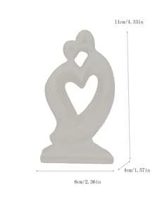 1 bức tượng cặp đôi hiện đại tối giản, đồ trang trí điêu khắc sáng tạo cho phòng khách, tủ TV, quà cưới, quà tặng ngày lễ tình nhân - nhiều màu - Xem 11