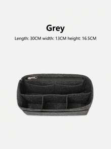 一包双面手提袋收纳整理内衬袋内袋收纳整理袋中袋拉链内衬化妆袋圣诞礼物礼物感恩节复古 - 彩色 - 查看 11