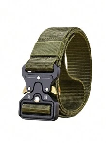 3/2/1pc New Men's Casual Nylon Belt Tactical Quick Release Buckle Outdoor Training Pants Belt Workwear Belt Summer, School