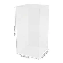 Acrylic Display Case Plush Dolls Models Storage Display Cases Boxes 11.81*11.81*23.62inch - Clear - View 2