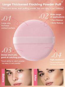 5/10/15/20/25 件化妆工具套装包括：1 个三角形粉扑 + 2 个水滴粉扑 + 2 个圆形粉扑 - 粉色 - 查看 5