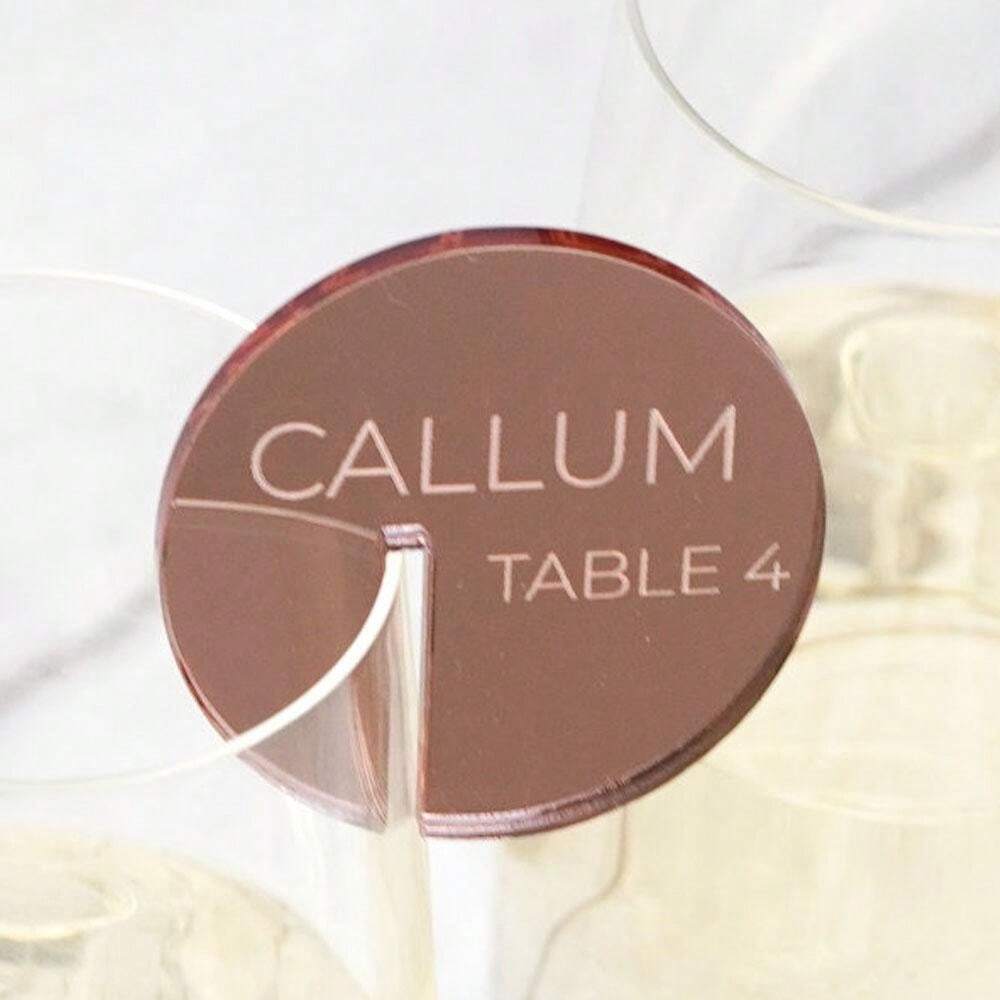Acrylic Wedding Place Card With Table Number And Location, Creative
