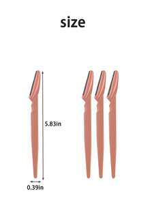 20 件/套咖啡棕色眉毛剃须刀，安全面部脱毛工具，男女皆宜的剃须刀，易于使用的修剪和塑形镊子 - 咖啡棕 - 查看 5