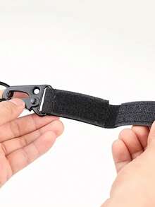 耐用战术鼹鼠夹适合户外活动 - 尼龙皮带钥匙圈钥匙链支架登山扣钩 - 彩色 - 查看 4