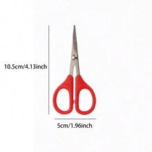 1pc Compact Pointed Scissors With Protective Sheath, Suitable For Office, Sewing, Arts & Crafts And Cross Stitch, Tools For Men
