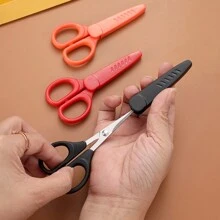 1pc Compact Pointed Scissors With Protective Sheath, Suitable For Office, Sewing, Arts & Crafts And Cross Stitch, Tools For Men