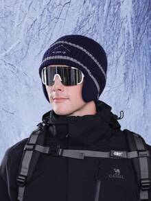 JOYLORD 1 件新款冬季女士针织护耳帽，户外保暖内衬无檐便帽，保暖骑行/滑雪头带 - A - 查看 10