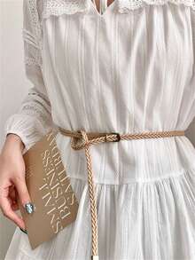 1 件女式复古风格装饰腰带，适合连衣裙、外套、夹克、牛仔裤穿着 - 彩色 - 查看 3