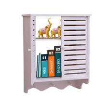 Eatssode Wall Cabinet 2-Tiers White Kitchen Wall Cabinets Cosmetic Medicine Cabinet Hanging Bathroom Cabinet Wall Cabinet, 37 X 20 X 40.8 Cm - 白色 - 查看 5