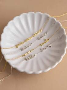 1pc Gold Silver Rose Gold Custom Personalized Exquisite Name Bracelet Custom Multi-Name Bracelet Gift For Mom Valentine's Day Gift Holiday Gift For Her Christmas Gift Birthday Gift,Gold,Stylish,Colorful,Vintage,Hipster,Simple,Y2k,2000s Fashion,Custom,Personalized,Unique,Ideal Gifts For Him,Ideal Gifts For Her,Her,Boyfriend,Girlfriend,Dad,Mom,Family,Friends,For Anniversaries,For Birthdays,For Graduation,For Prom,For Party,Jewelry Women,School Supplies,Back To School,For Office,For School,For Classroom,For Teacher Gifts,For University,For Colleague,For Dorm Rooms,For Teacher,For Boys And Girls,For Teenagers,Junior High School Students,Middle School Students,High School Senior High School Students,College Students,University Students,Freshman,Sophomore,Underclassmen,Chic Autumn, Utilitarian Chic, Delicate Romance, Look Glamour - Multicolor - View 7