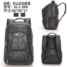 Men's Large Waterproof Leather Backpacks Entry Xl-L-06 - màu đen - Xem 3