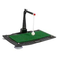 Rainaut Golf Swing & Hitting Trainer Height Adjustable Golf Swing Practice Training Aid - Đen + Xanh lá - Xem 7