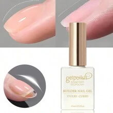 15ml 透明建筑指甲凝胶指甲油强化剂凝胶延长凝胶底漆瓶装可浸泡 UV LED 凝胶指甲延长剂 - 無色 - 查看 9