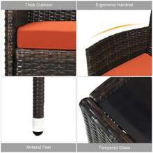Outdoor Table & Chair Sets - Orange - View 6