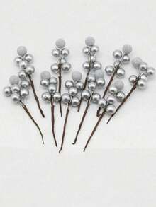 3 件圣诞人造浆果、圣诞树装饰、DIY 花环、适用于新年、节日、房间、家居装饰、氛围营造、桌面中心装饰、礼品包装配件、桌面装饰品、花园和庭院装饰道具 - 彩色 - 查看 9