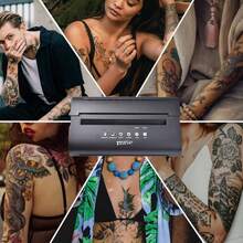 Ato Tattoo Transfer Stencil Printer Machine+50pcs Hectograph Transfer Paper Tattoo Stencil - Black - View 4
