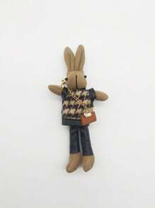 Thỏ đan dễ thương cổ điển, Mặt dây chuyền, Thỏ mặc quần yếm sọc, Thỏ mặc quần nâu, Thỏ mặc quần kẻ caro, Ba lô đựng thỏ, Thích hợp cho ba lô, Túi xách lớn, Cũng có thể dùng làm móc khóa, Đồ trang trí để bàn, Ngày lễ tình nhân, Ngày của mẹ, Quà tặng sự kiện ngày lễ, Dành cho gia đình, bạn bè, bạn gái, cặp đôi, Quà tặng tốt nghiệp, Quà tặng sinh nhật, Quà tặng kỷ niệm - Nhiều màu - Xem 6