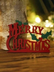 1 件圣诞木制桌面装饰 - 复古红色卡车，配有圣诞树和“圣诞快乐”标志，乡村节日装饰，用于壁炉架、架子或桌子，非常适合节日家庭、办公室或派对装饰最佳礼物 - 彩色 - 查看 8