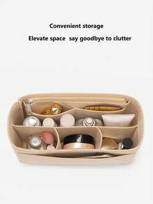 一包双面手提袋收纳整理内衬袋内袋收纳整理袋中袋拉链内衬化妆袋圣诞礼物礼物感恩节复古 - 彩色 - 查看 5