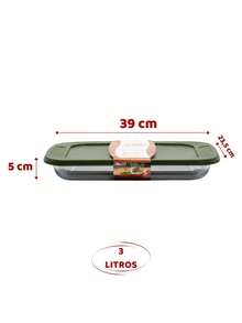 4 Airtight Glass Baking Dishes 2- 1.6L And 2- 3L With Lid - 白色 - 查看 3