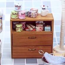 4 件 1/12 比例微型纸巾套装装饰品 - DIY 微型厨房/浴室场景装饰 - 完美礼物 - 彩色 - 查看 5