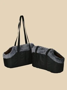 1 Túi đựng chó bằng vải nỉ có đệm, Túi đeo chéo cho thú cưng ngoài trời, Thích hợp cho chó và mèo nhỏ - Màu vàng - Xem 7