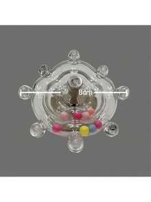 1PC (Màu hạt ngẫu nhiên) Đồ chơi chim quay UFO vẹt trong suốt vui nhộn để giải trí và thư giãn, chim gặm và cắn - Nhiều màu - Xem 12