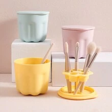 1pc Dụng cụ vệ sinh cọ trang điểm, Miếng rửa cốc, Dụng cụ vệ sinh, Tấm rửa, Dụng cụ làm đẹp, Cọ trang điểm, Giá phơi đồ - Nhiều màu - Xem 3