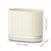 1 件餐具架，台面餐具储存排水盒，多功能塑料矩形排水冷藏盒，适用于铲子、勺子、刀子、筷子和叉子，家庭储存用品