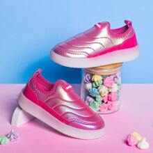Tênis Menina Led Criança Feminino Confortável  Promoção Original Camin