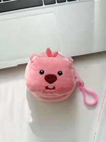 1 件水豚毛绒零钱包，可爱动物钥匙扣多功能卡/身份证夹，便携式配件 - 多色 - 查看 14