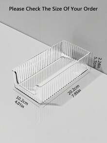 1 件透明便签桌面整理器 - 透明条纹便签文具盒 - 彩色 - 查看 9