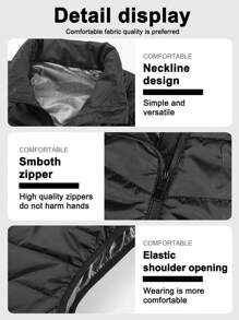 9 区加热背心男士冬季保暖加厚电加热背心 USB 加热夹克加热羽绒服冬季男士加热保暖背心、圣诞礼物、冬季手套