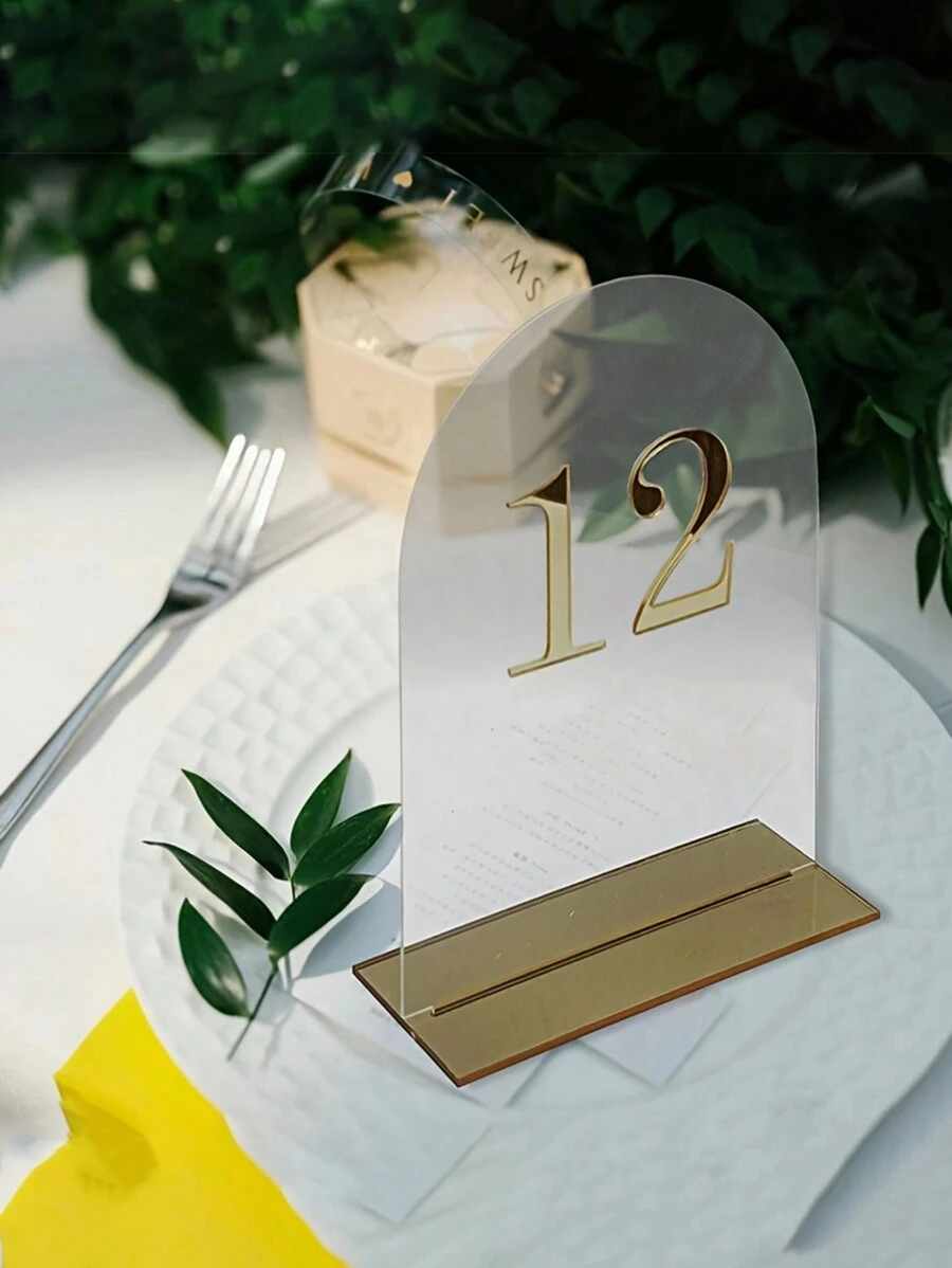 10pcs Acrylic Numbers 1-20 Seat Number Place Cards, Wedding Table ...