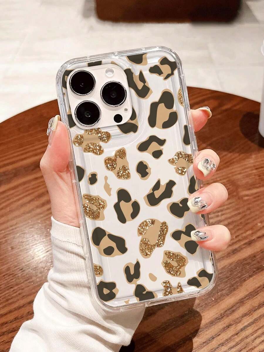 Animal Leopard Print Inflatable Anti-Drop Phone Case Compatible With Iphone - Multicolor - View 1