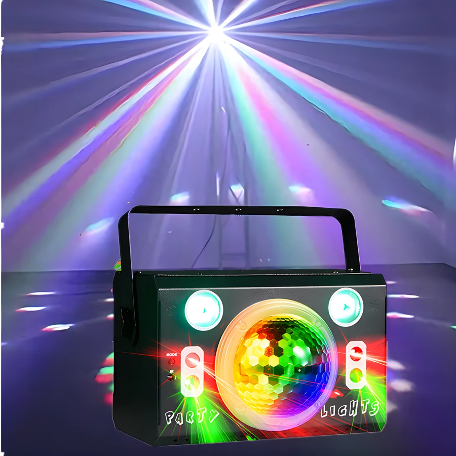 派对灯 Dj 迪斯科灯，RGB 7 镜头 Dj 频闪灯声控舞台灯星星投影灯圣诞节万圣节装饰礼物生日婚礼卡拉 OK KTV 酒吧俱乐部节日娱乐装饰氛围灯
