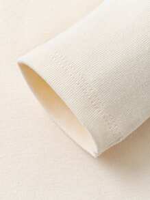 mini bala 2024 Autumn Unisex Young Girl' Soft Turtleneck Long Sleeve T-Shirt - Milky White - View 7