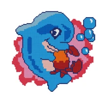 1 Set Animal Series Printed Cross Stitch Kit, DIY Stamped Cross Stitch 11CT Mesh 3-Strands Thread Embroidery Kit, Suitable For Beginners, Home Decor Cushion Pillow Cover