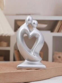 1 bức tượng cặp đôi hiện đại tối giản, đồ trang trí điêu khắc sáng tạo cho phòng khách, tủ TV, quà cưới, quà tặng ngày lễ tình nhân - nhiều màu - Xem 9
