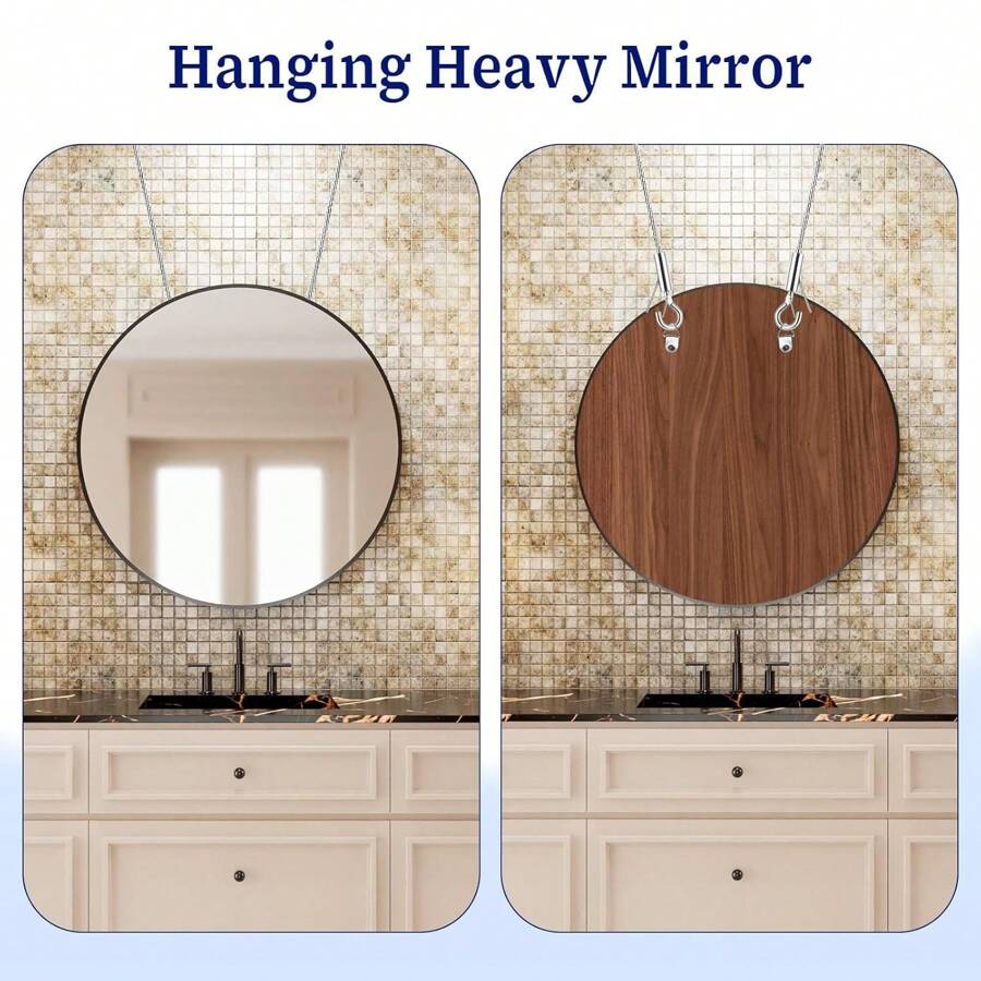 2pcs Adjustable Picture Hanging Wire, Heavy Duty Stainless Steel Cable